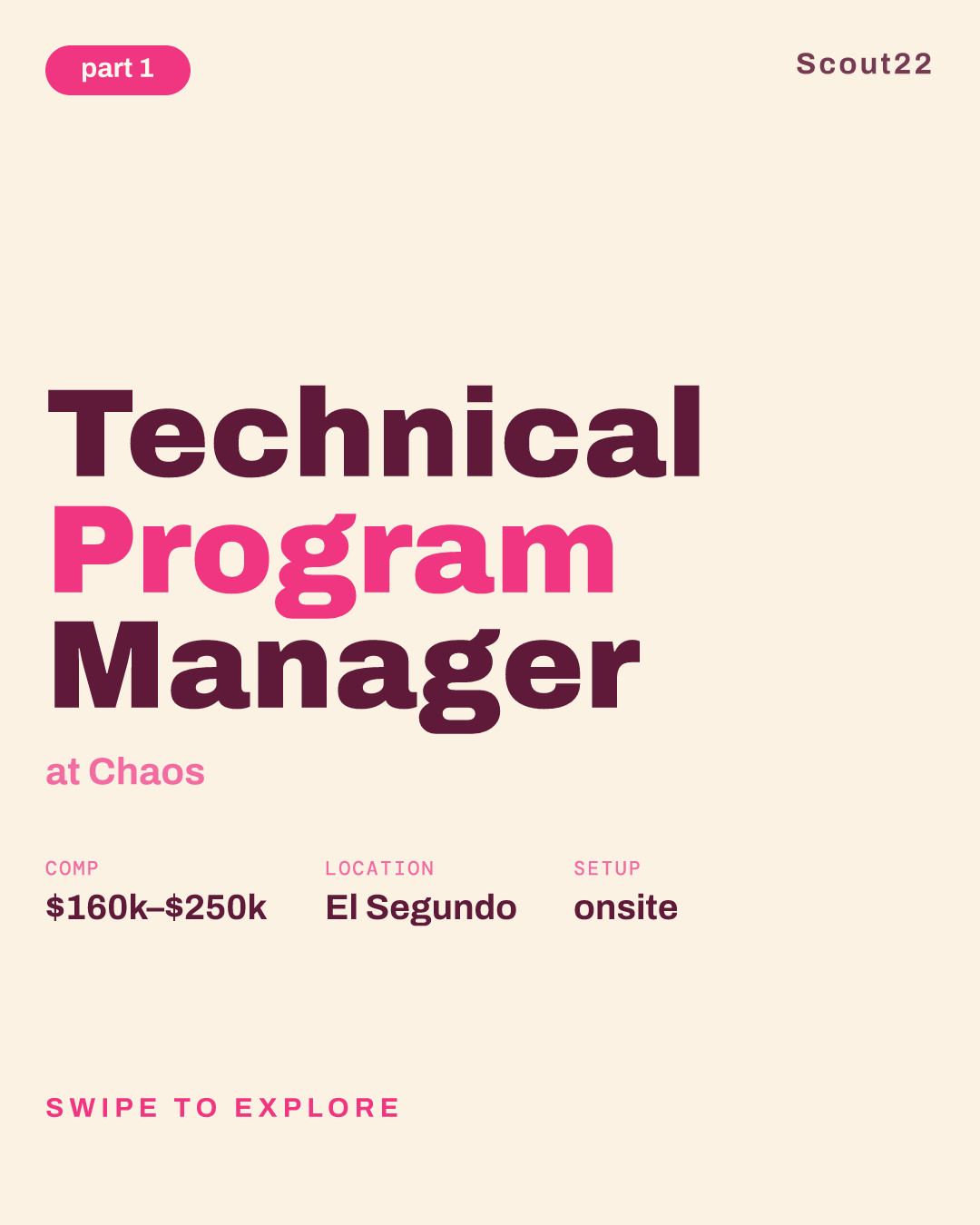 Technical Program Manager at Chaos