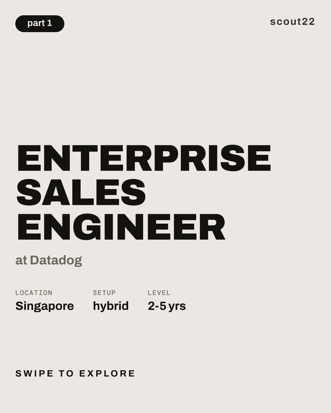 Enterprise Sales Engineer at Datadog
