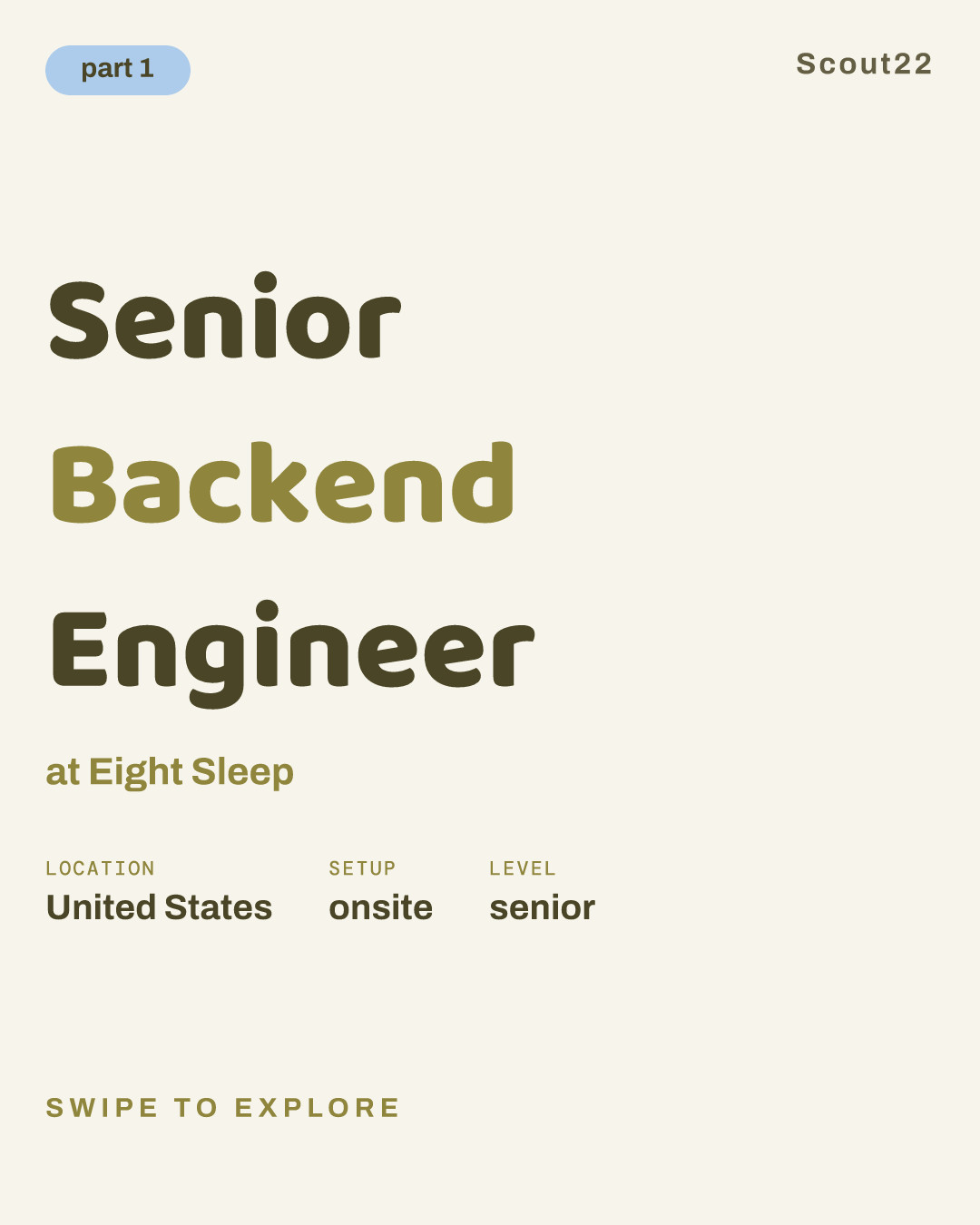 Senior Backend Engineer at Eight Sleep
