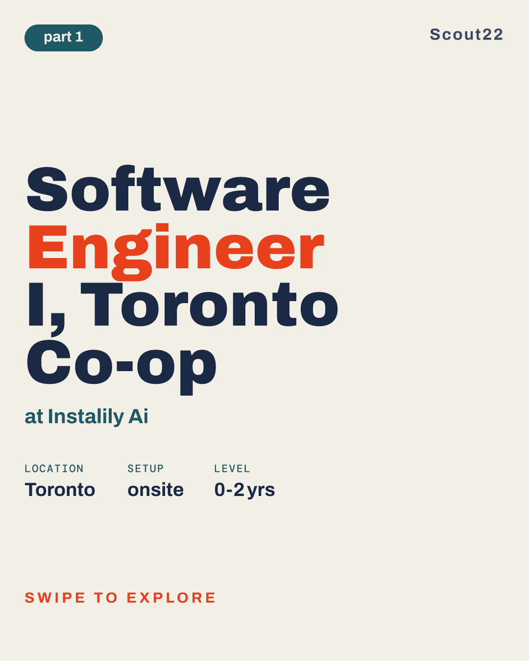 Software Engineer I, Toronto Co-op at Instalily Ai