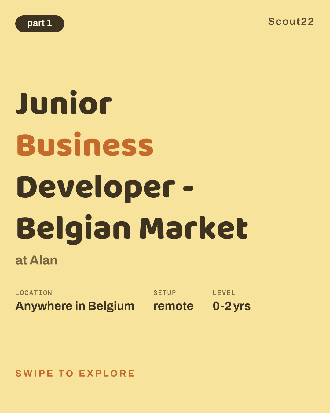 Junior Business Developer - Belgian Market at Alan