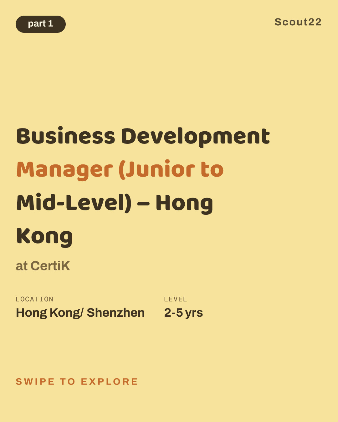 Business Development Manager (Junior to Mid-Level) – Hong Kong at CertiK