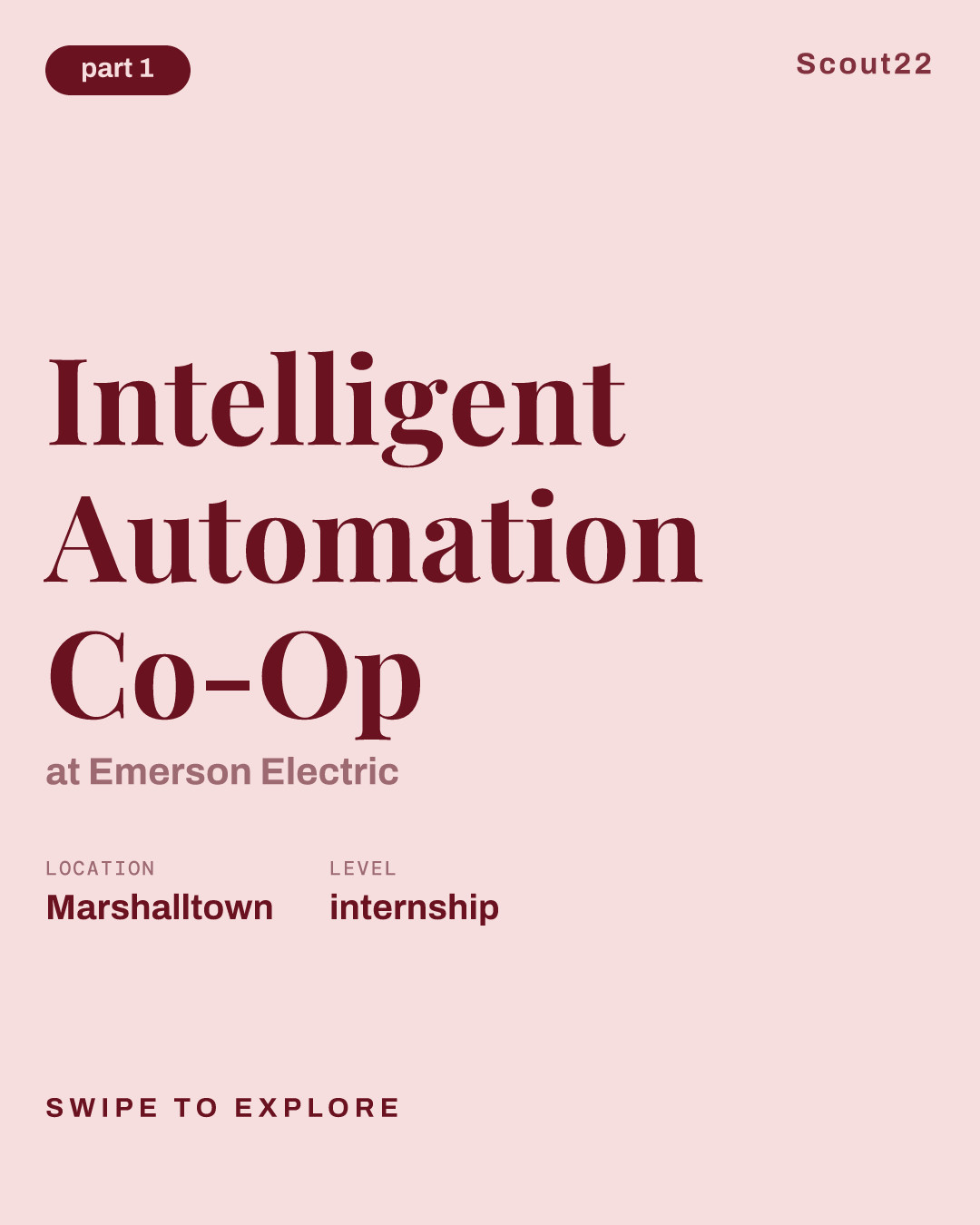 Intelligent Automation Co-Op at Emerson Electric