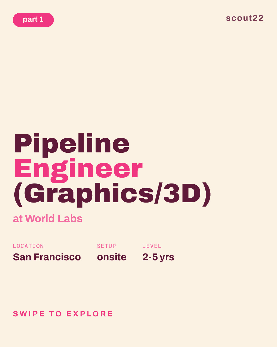 Pipeline Engineer (Graphics/3D) at World Labs