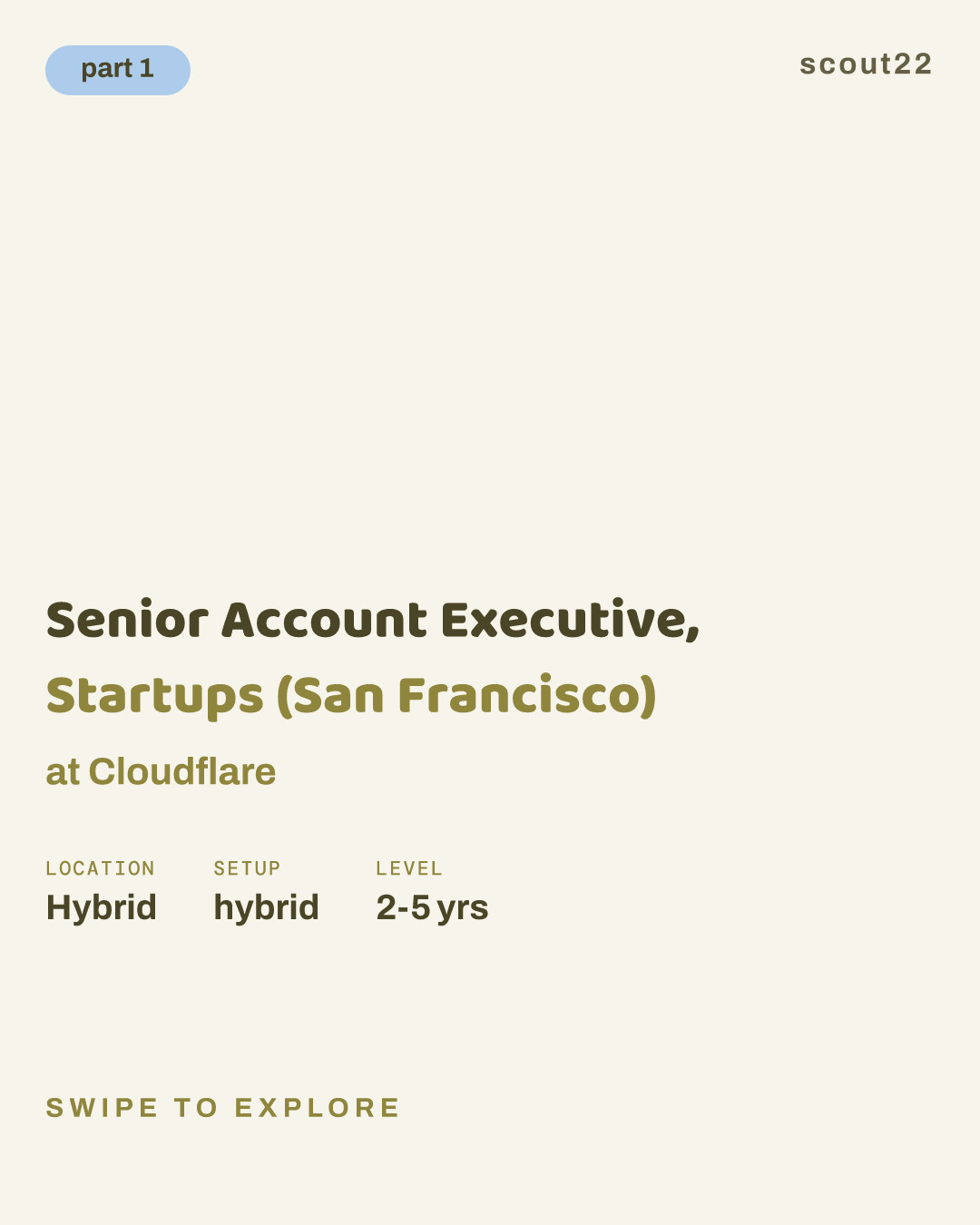 Senior Account Executive, Startups (San Francisco) at Cloudflare