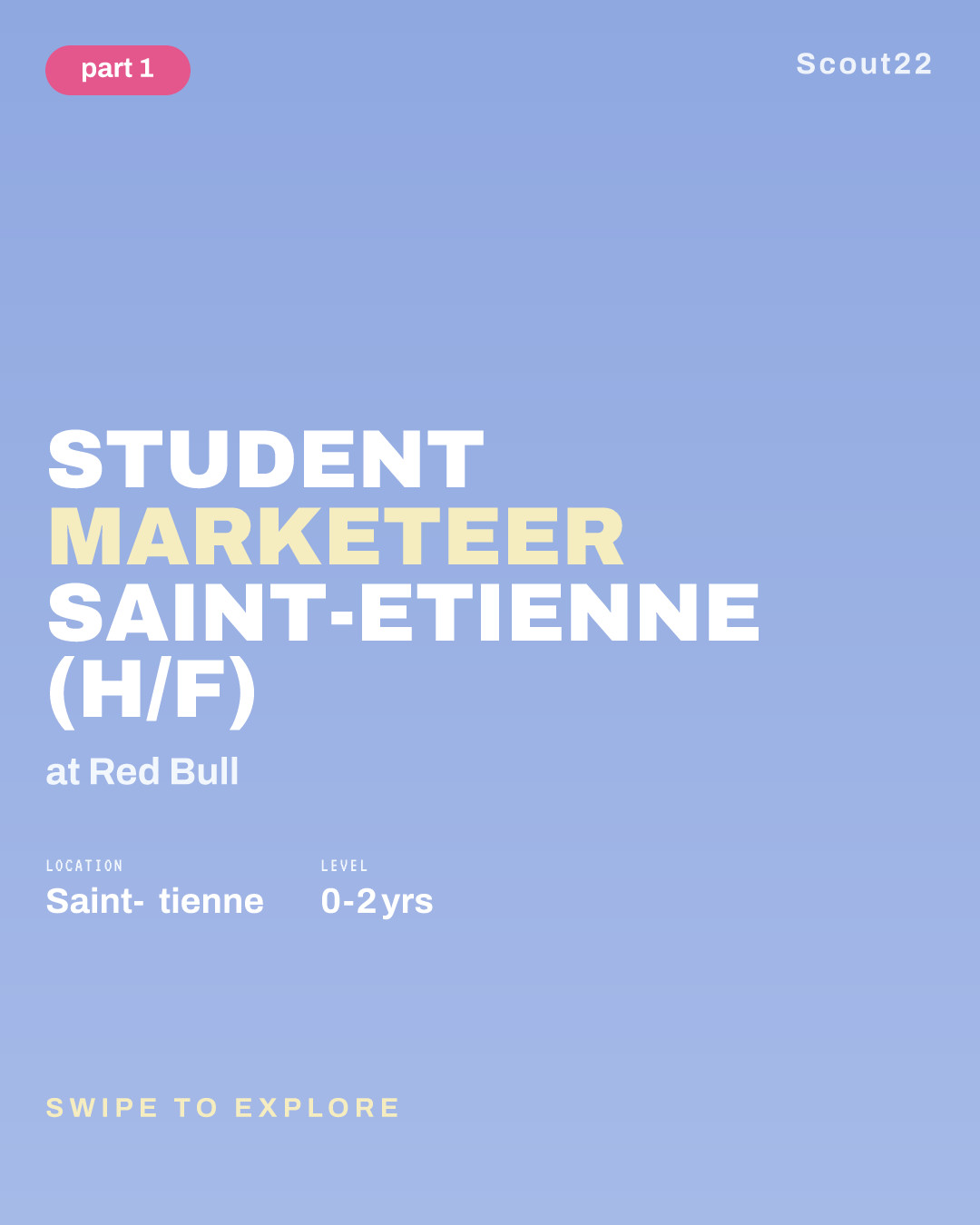 STUDENT MARKETEER SAINT-ETIENNE (H/F) at Red Bull