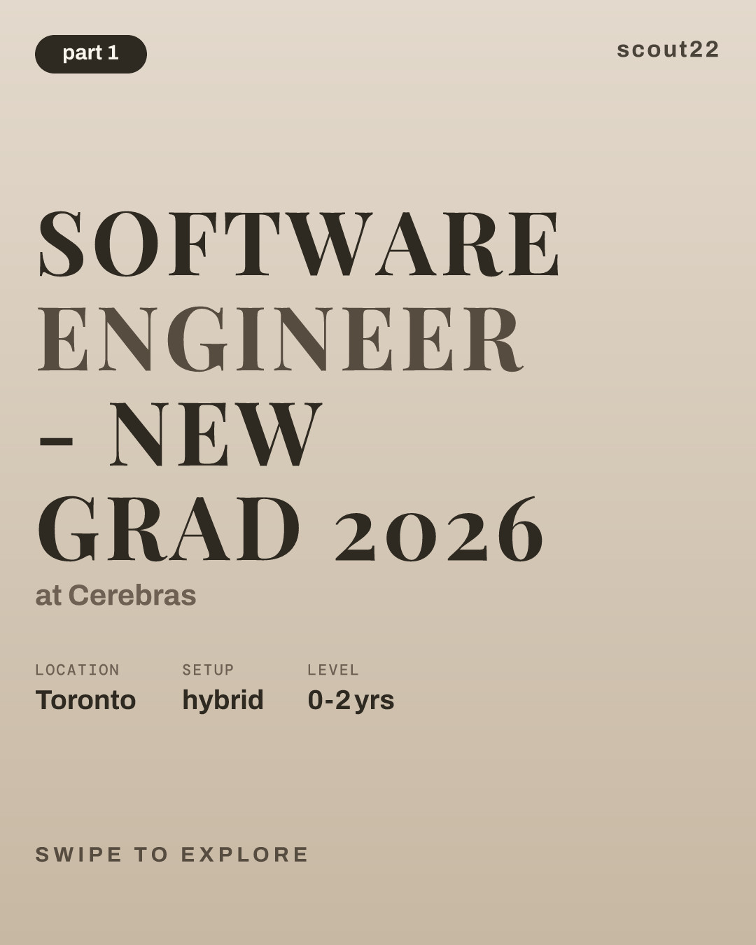 Software Engineer - New Grad 2026 at Cerebras