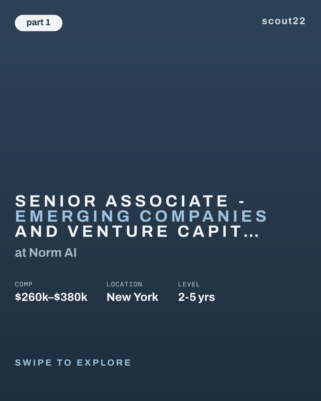 Senior Associate - Emerging Companies and Venture Capital at Norm AI