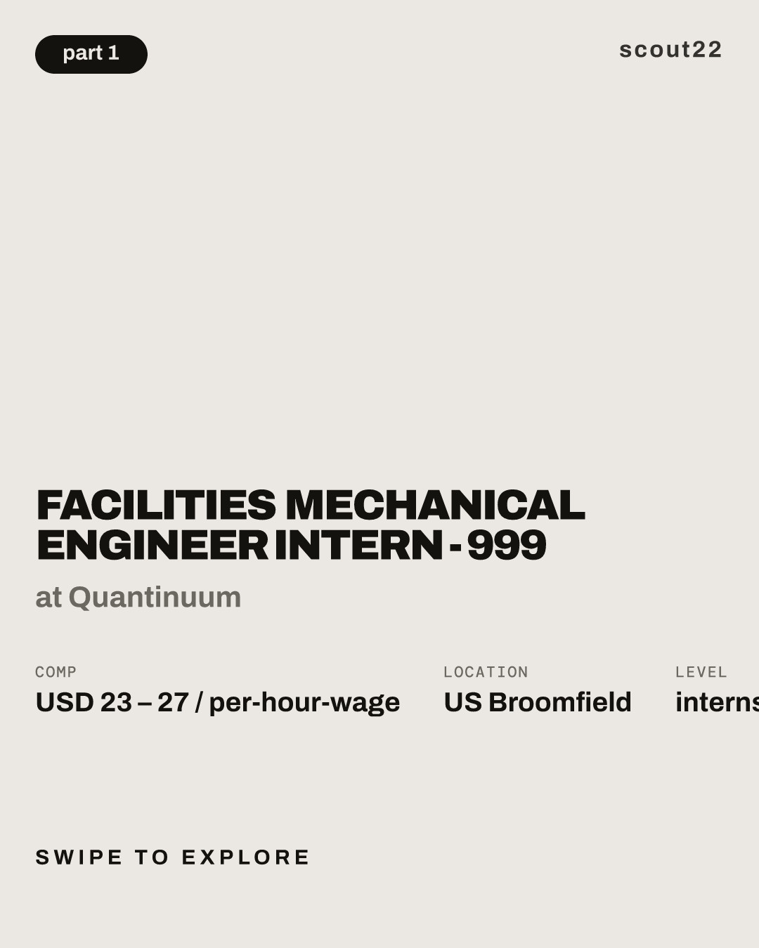 Facilities Mechanical Engineer Intern - 999 at Quantinuum