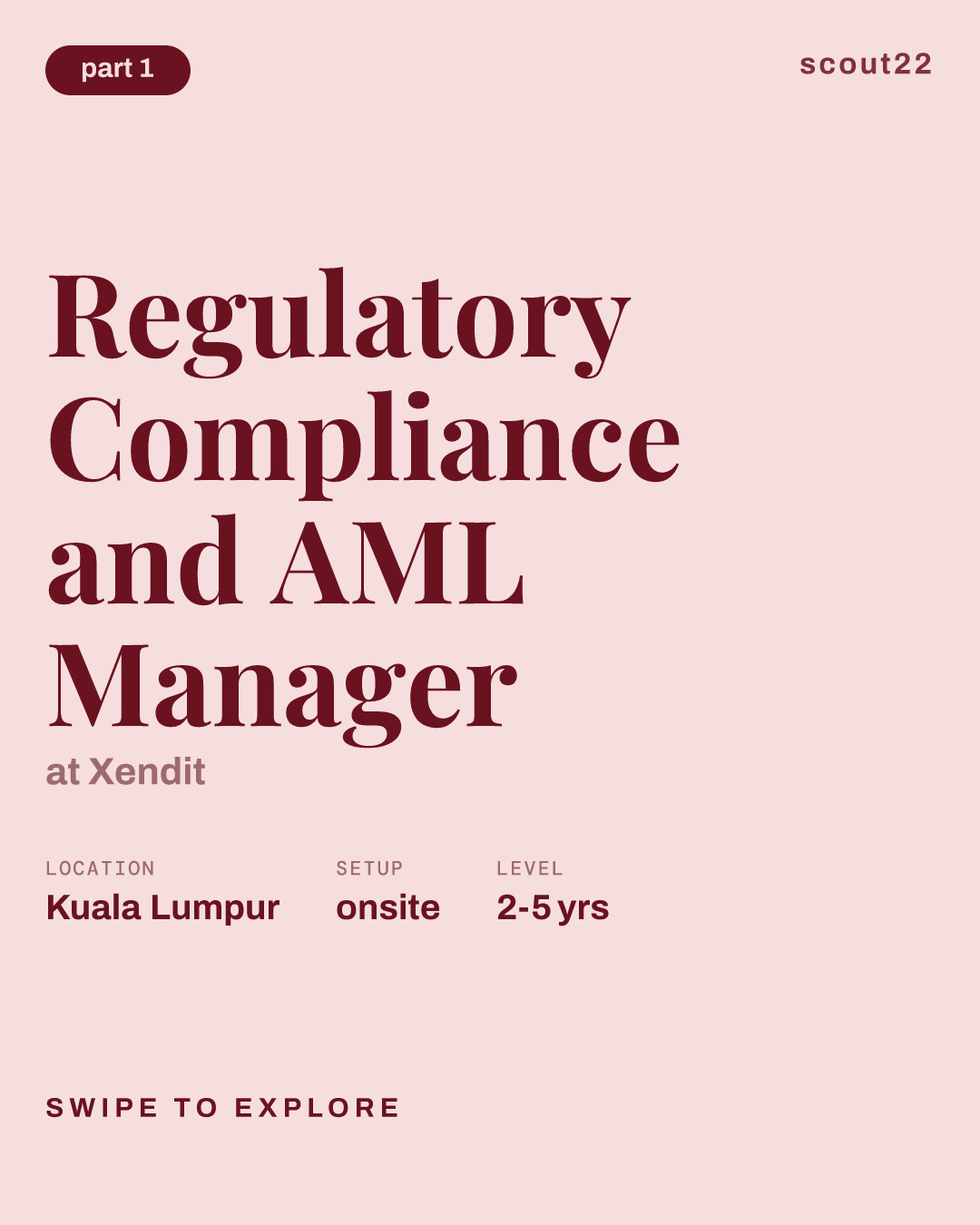 Regulatory Compliance and AML Manager at Xendit