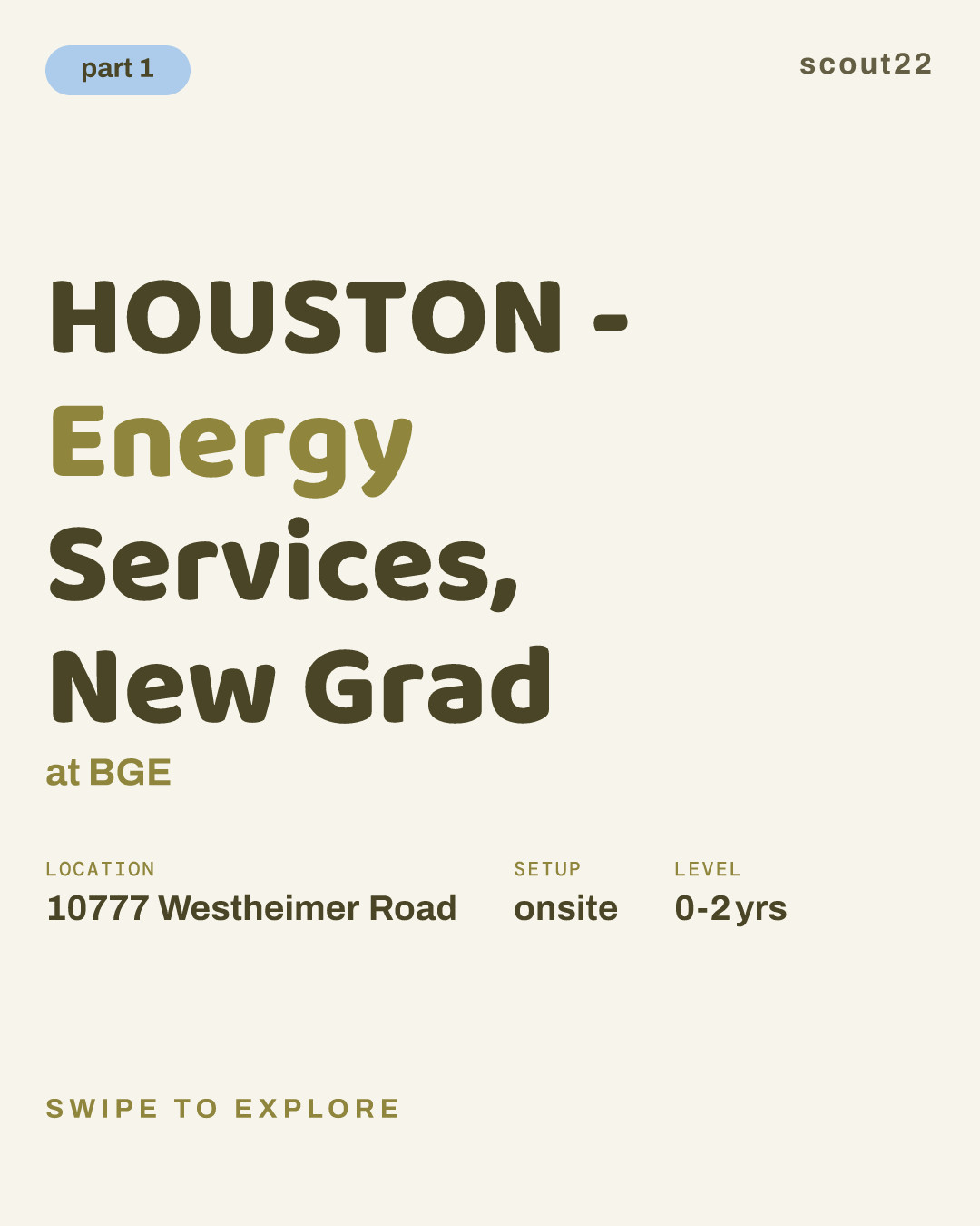 HOUSTON - Energy Services, New Grad at BGE