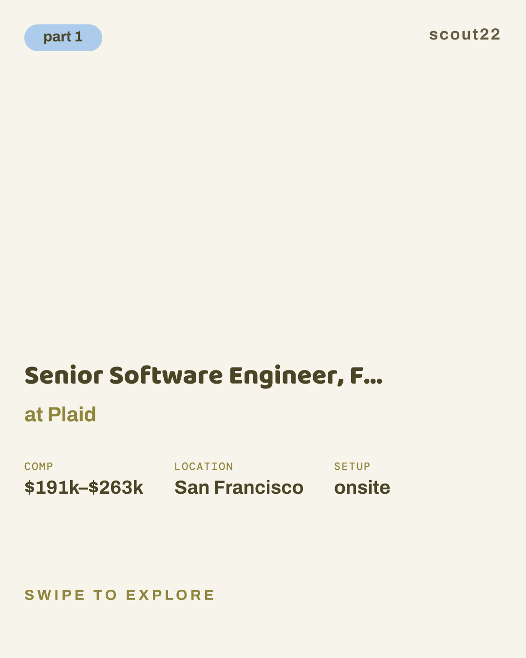 Senior Software Engineer, Full Stack at Plaid