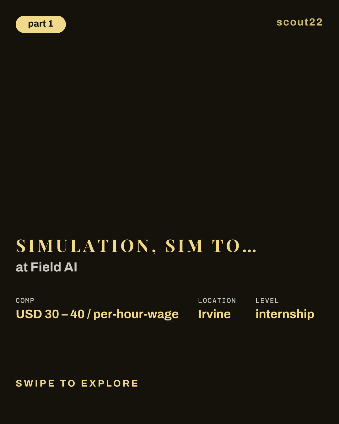 Simulation, Sim to Real - Internship Program at Field AI