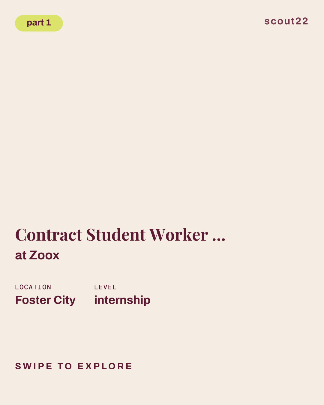 Contract Student Worker - Data Scientist at Zoox