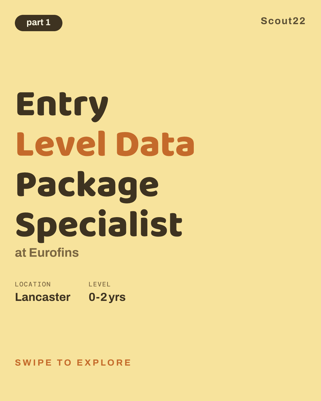 Entry Level Data Package Specialist at Eurofins