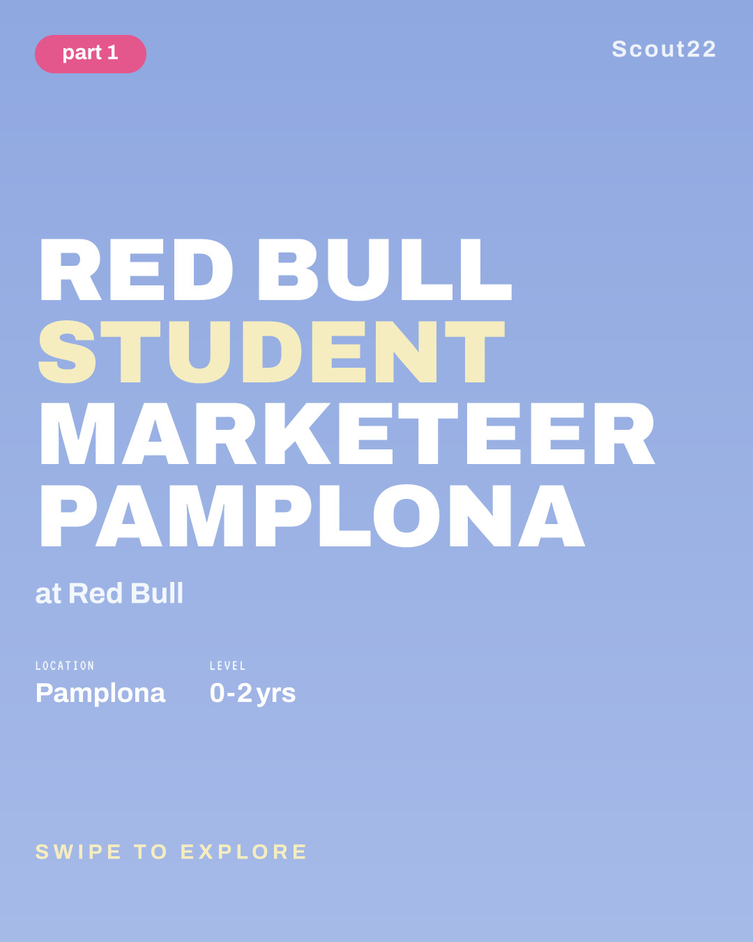 Red Bull Student Marketeer Pamplona at Red Bull