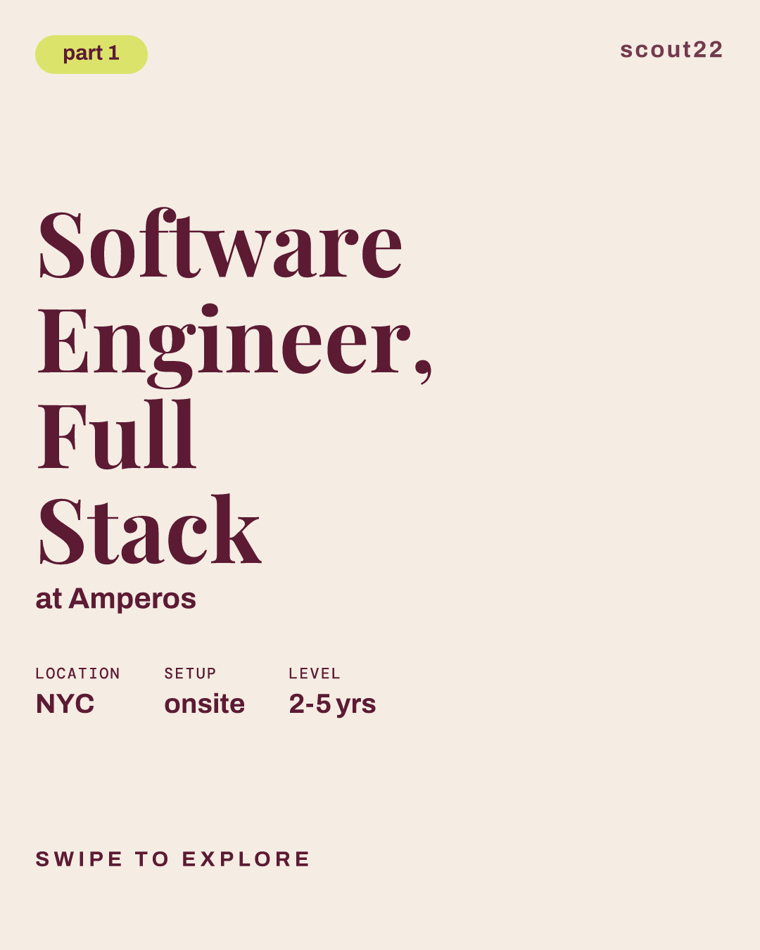Software Engineer, Full Stack at Amperos