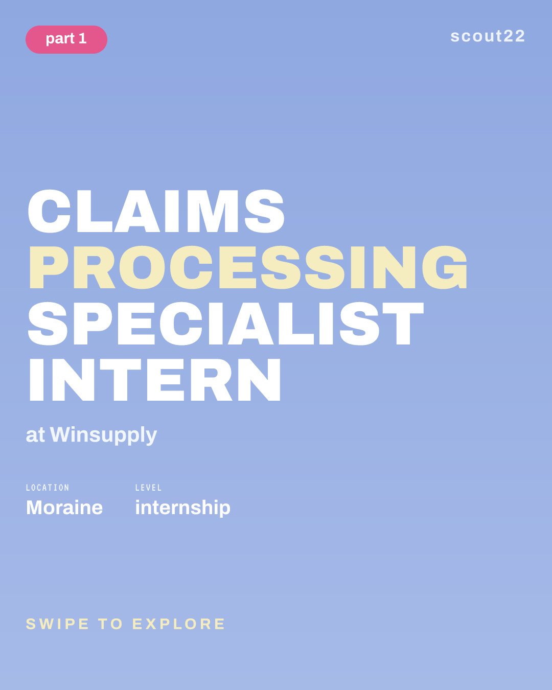 Claims Processing Specialist Intern at Winsupply