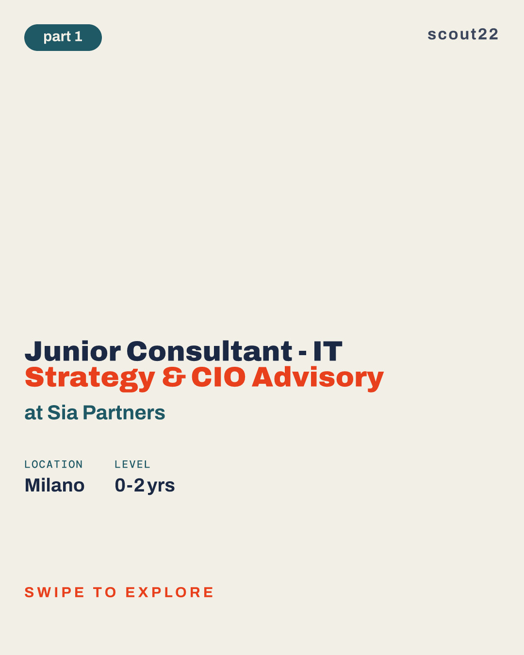 Junior Consultant - IT Strategy & CIO Advisory at Sia Partners