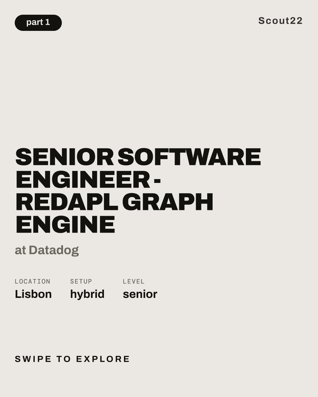 Senior Software Engineer - REDAPL Graph Engine at Datadog