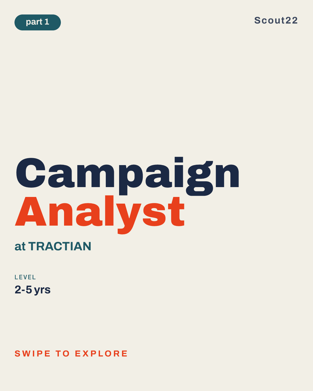 Campaign Analyst at TRACTIAN