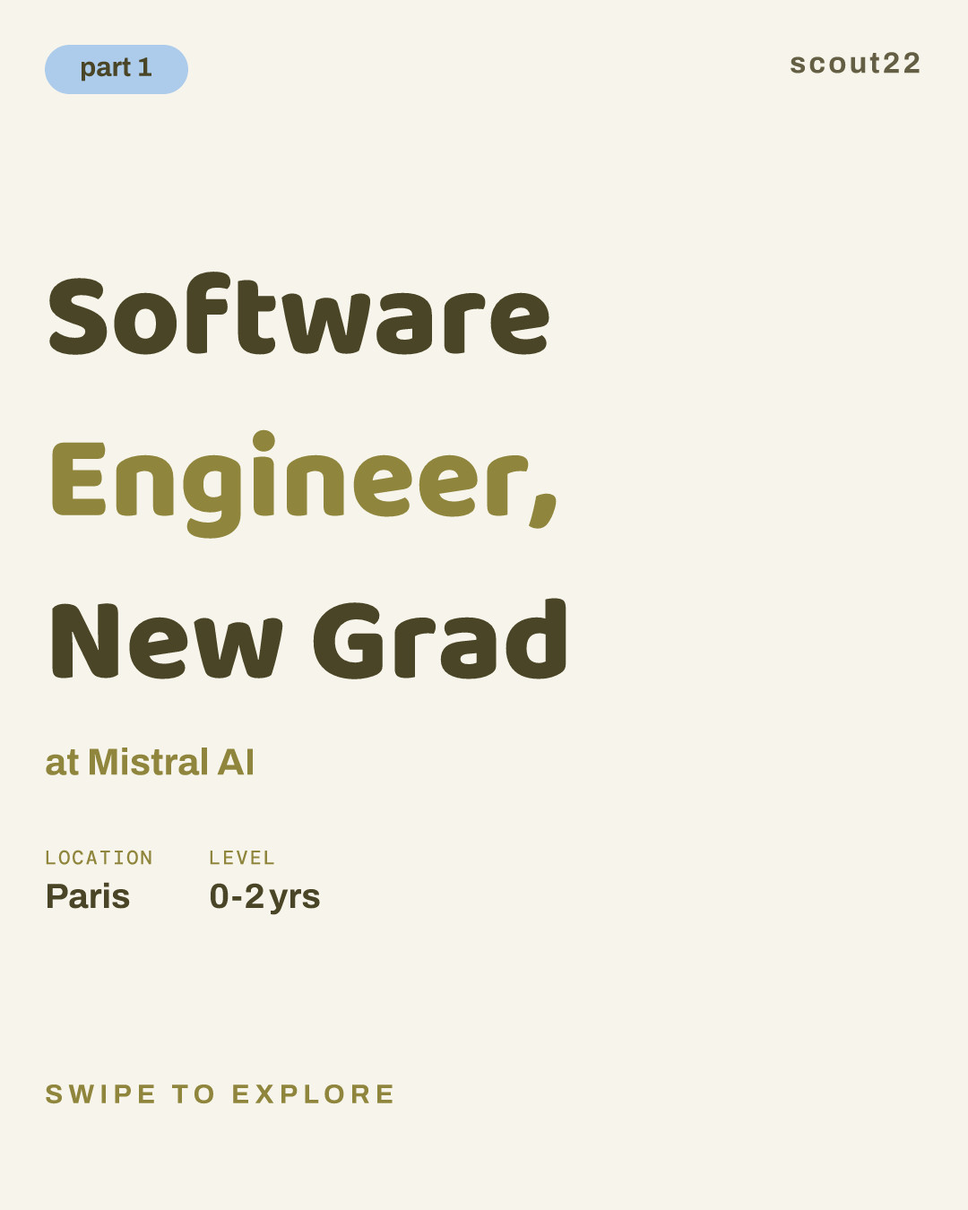 Software Engineer, New Grad at Mistral AI