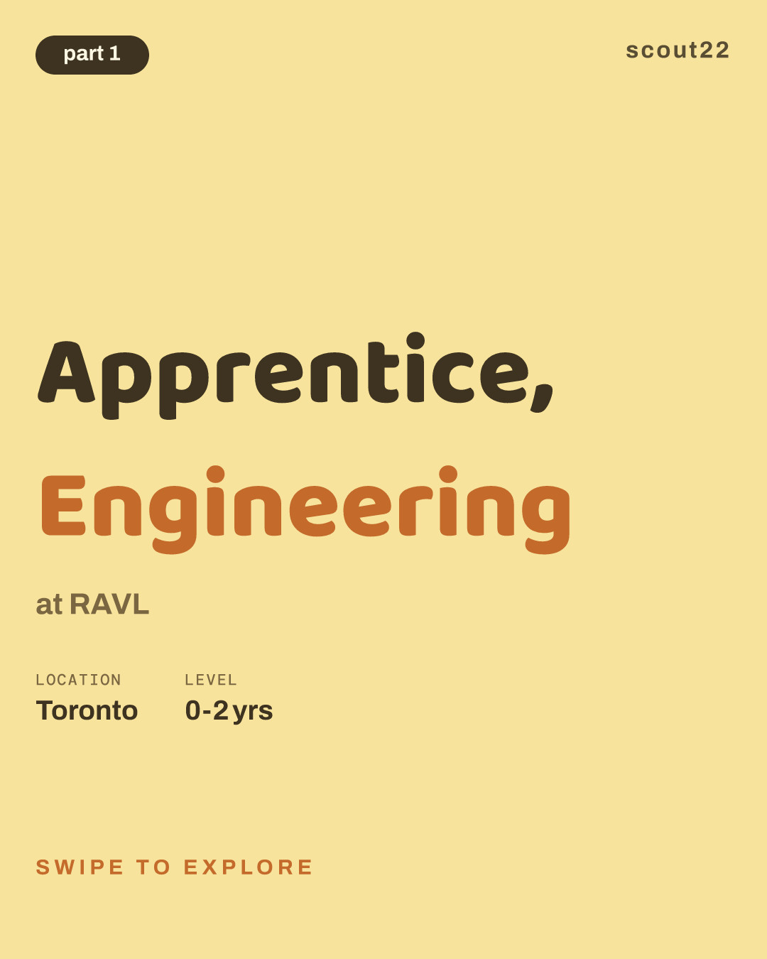 Apprentice, Engineering at RAVL