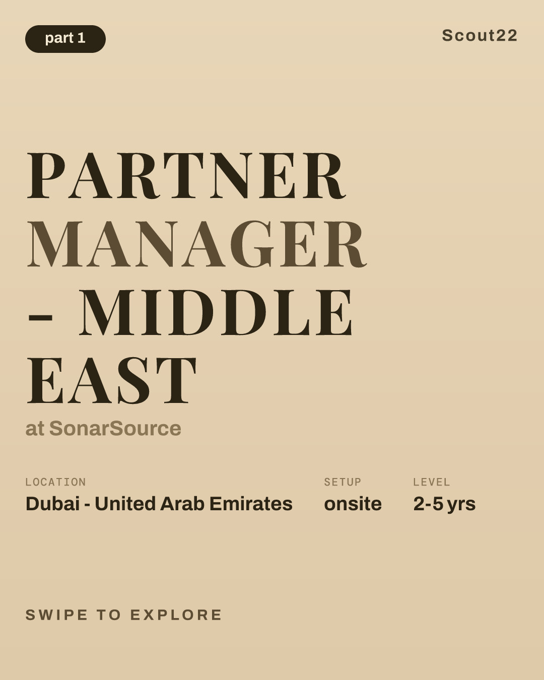 Partner Manager - Middle East at SonarSource