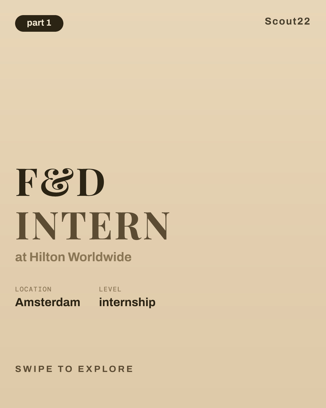 F&D Intern at Hilton Worldwide