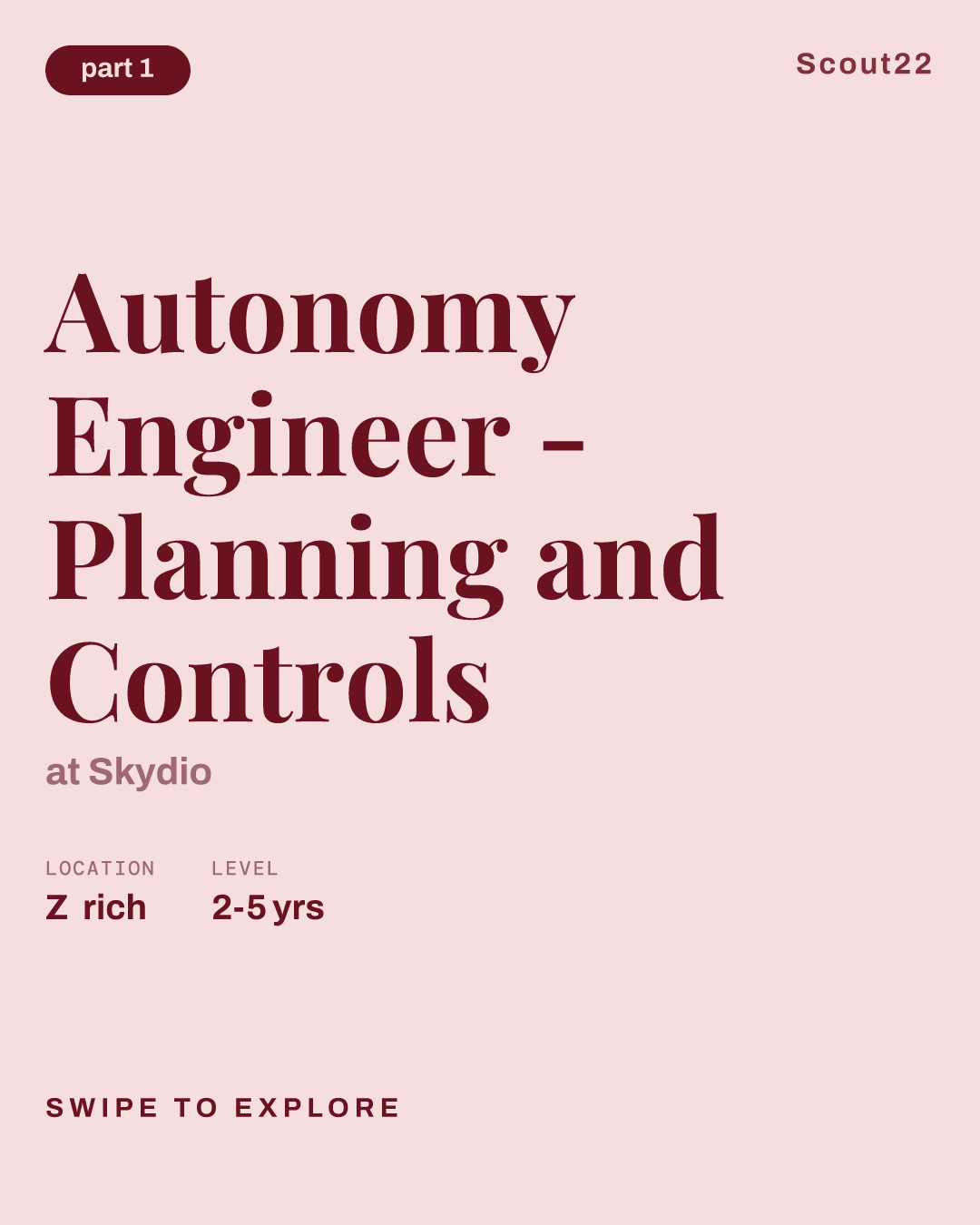 Autonomy Engineer - Planning and Controls at Skydio