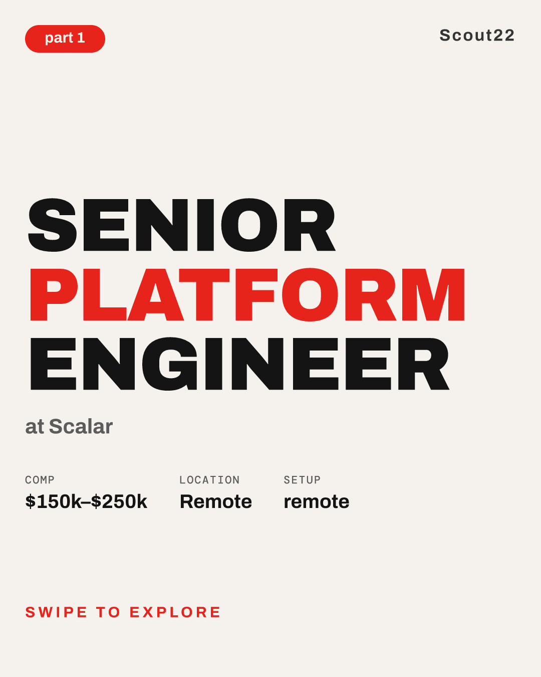 Senior Platform Engineer at Scalar