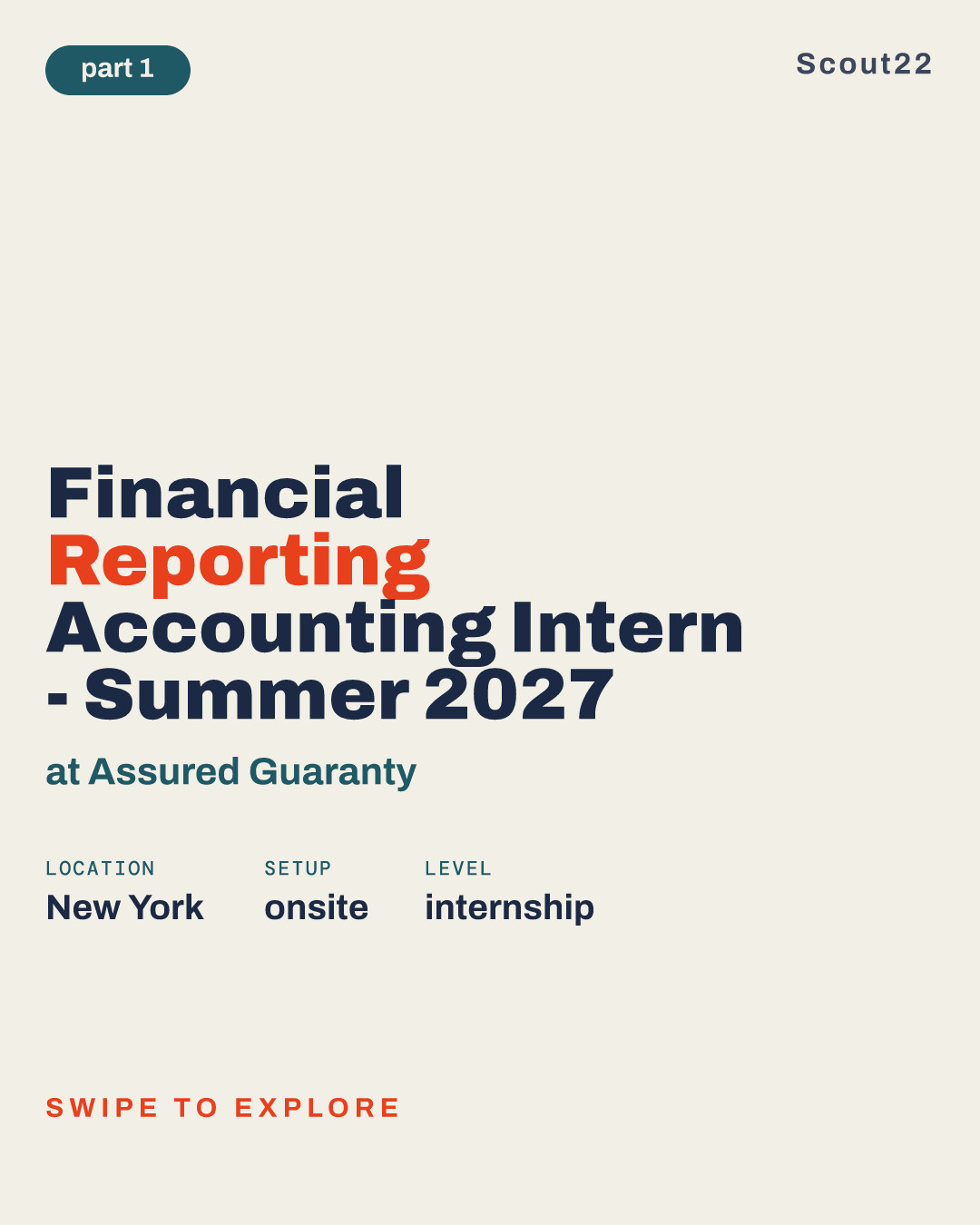 Financial Reporting Accounting Intern - Summer 2027 at Assured Guaranty