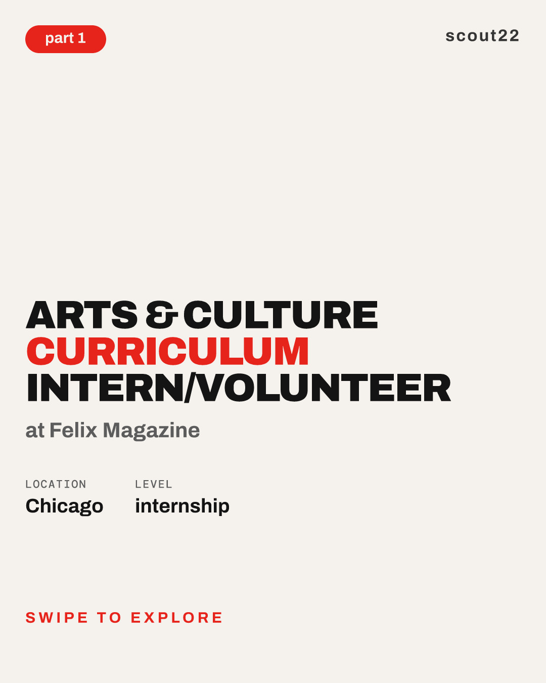 Arts & Culture Curriculum Intern/Volunteer at Felix Magazine