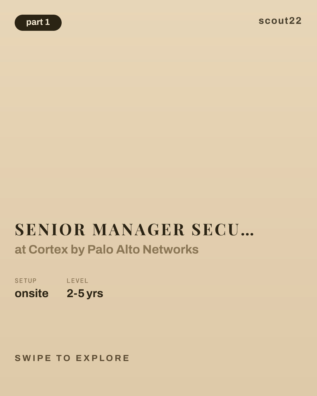 Senior Manager Security Research - Linux Low Level (Cortex) at Cortex by Palo Alto Networks