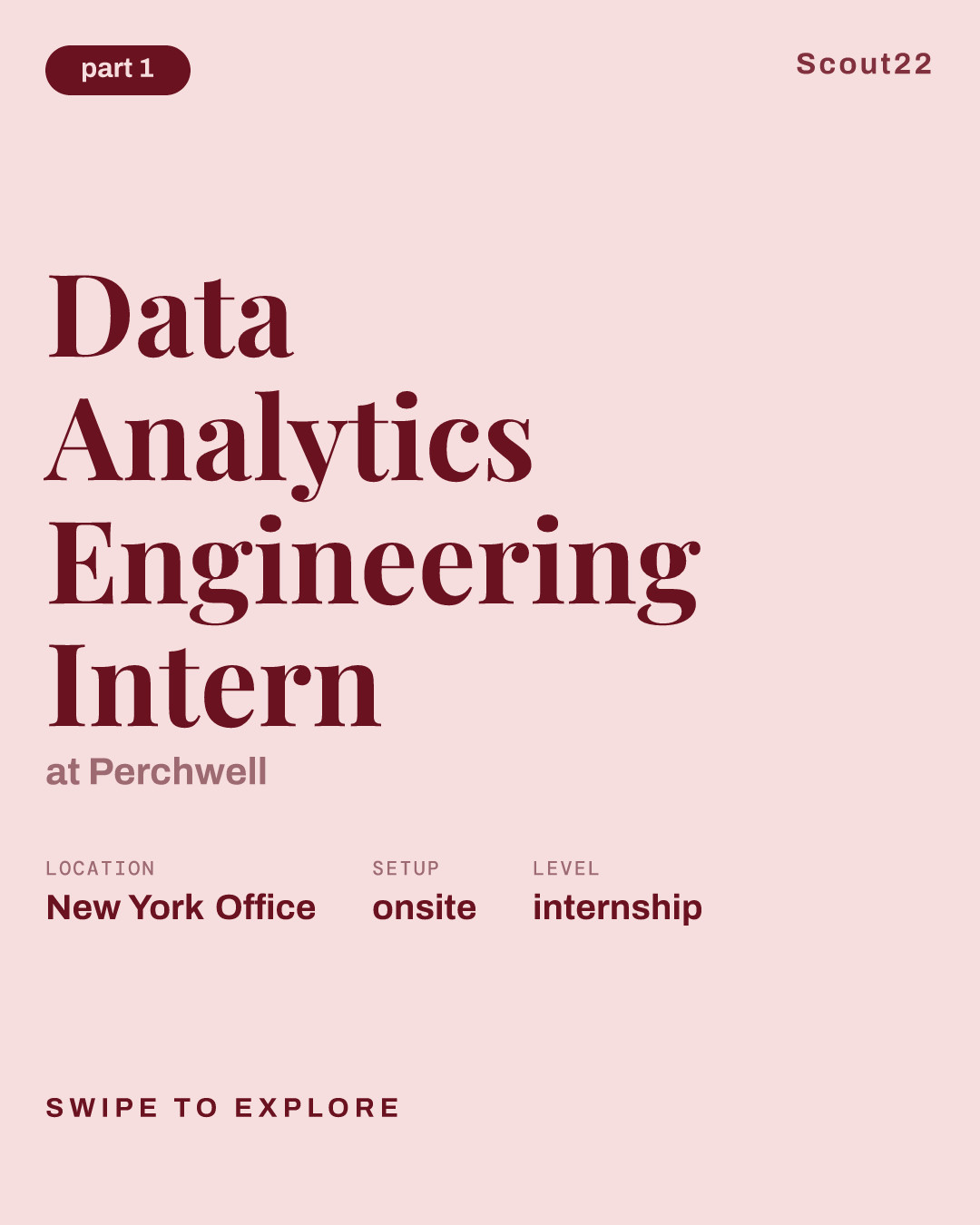 Data Analytics Engineering Intern at Perchwell