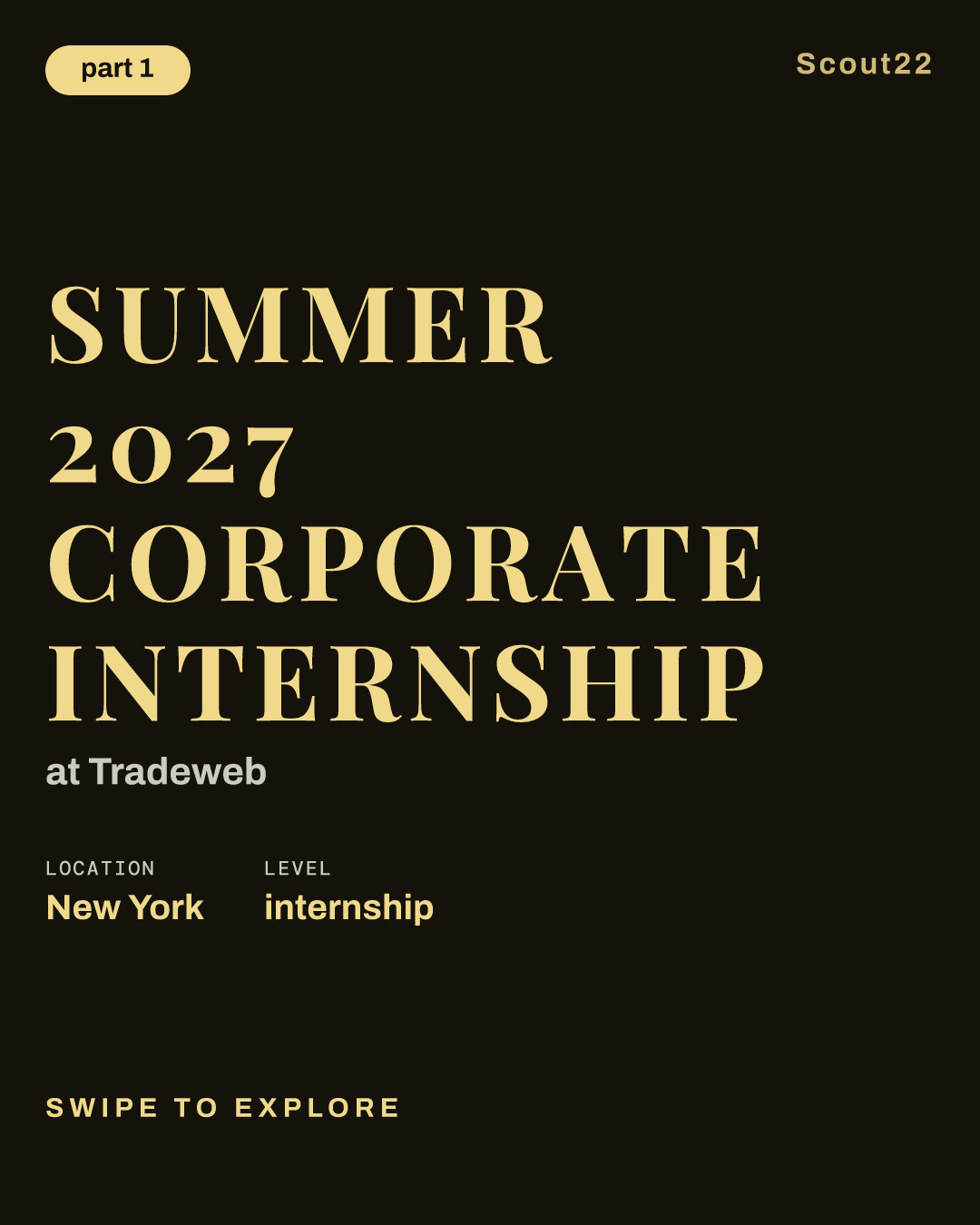 Summer 2027 Corporate Internship at Tradeweb