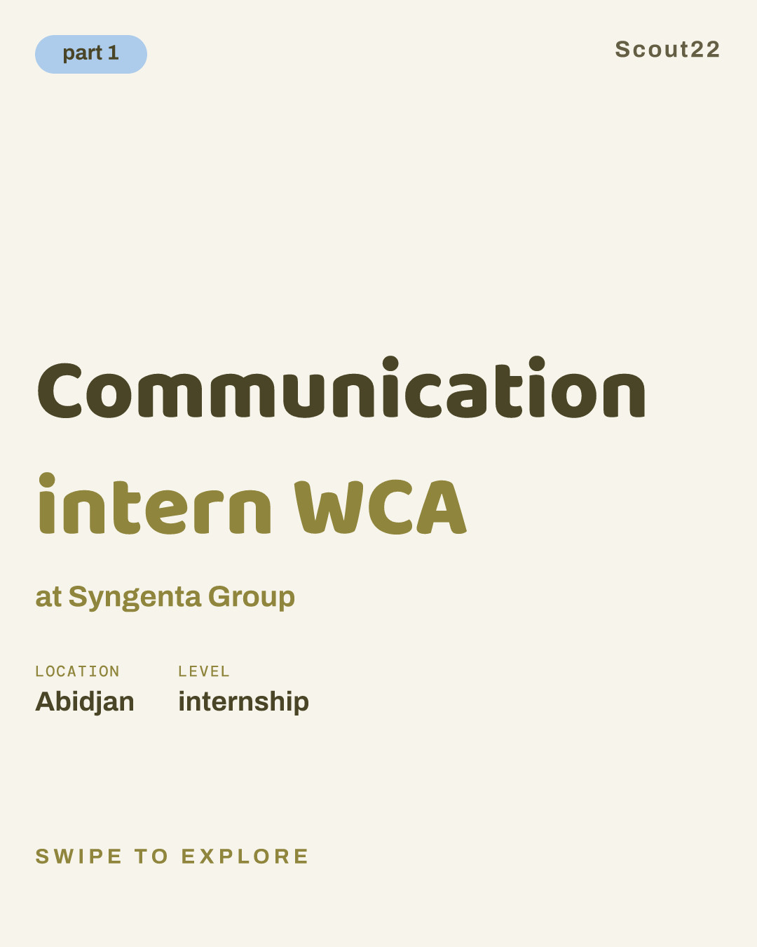 Communication intern WCA at Syngenta Group