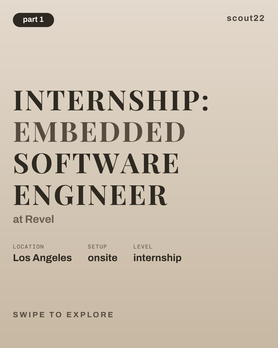 Internship: Embedded Software Engineer at Revel