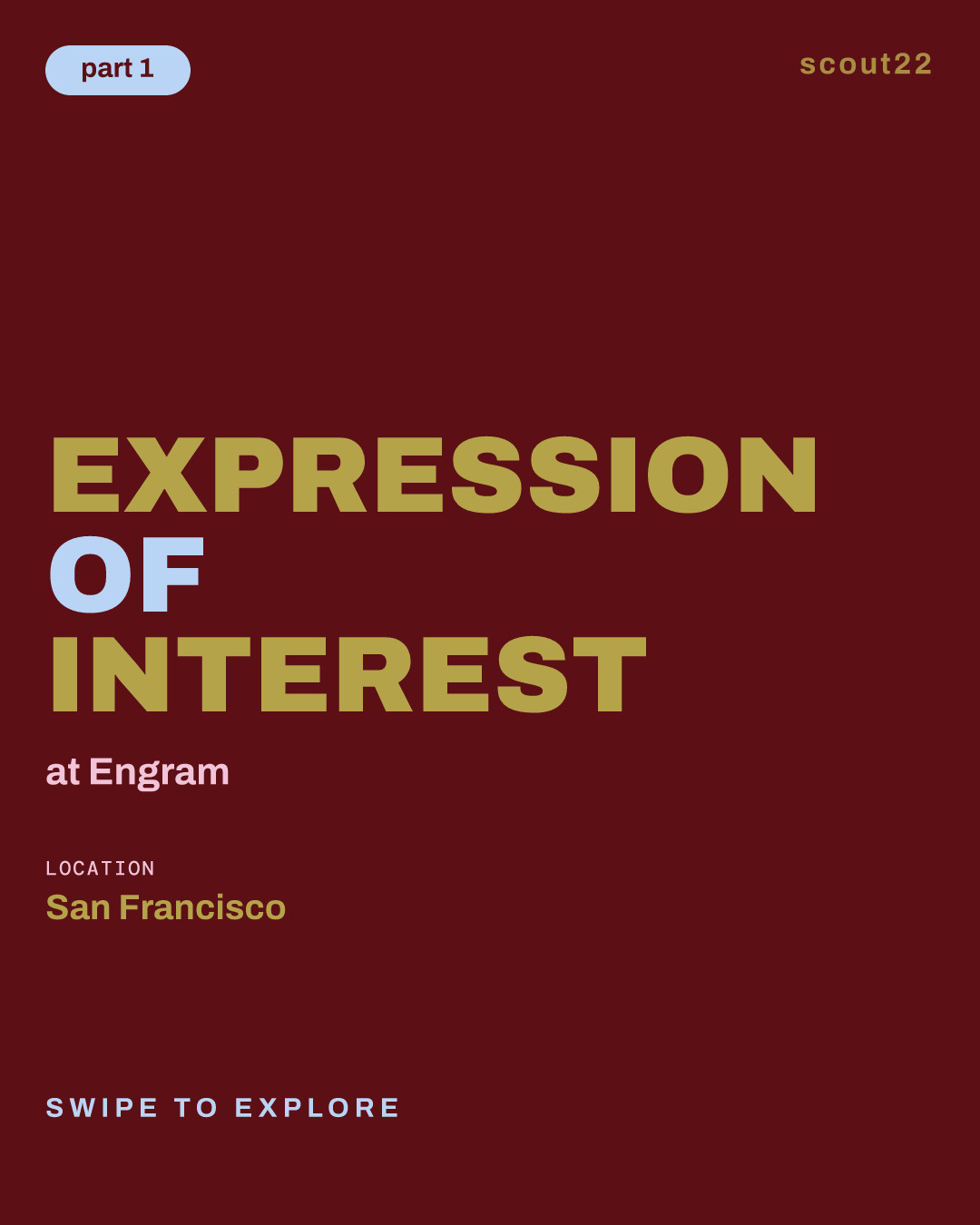 Expression of Interest at Engram