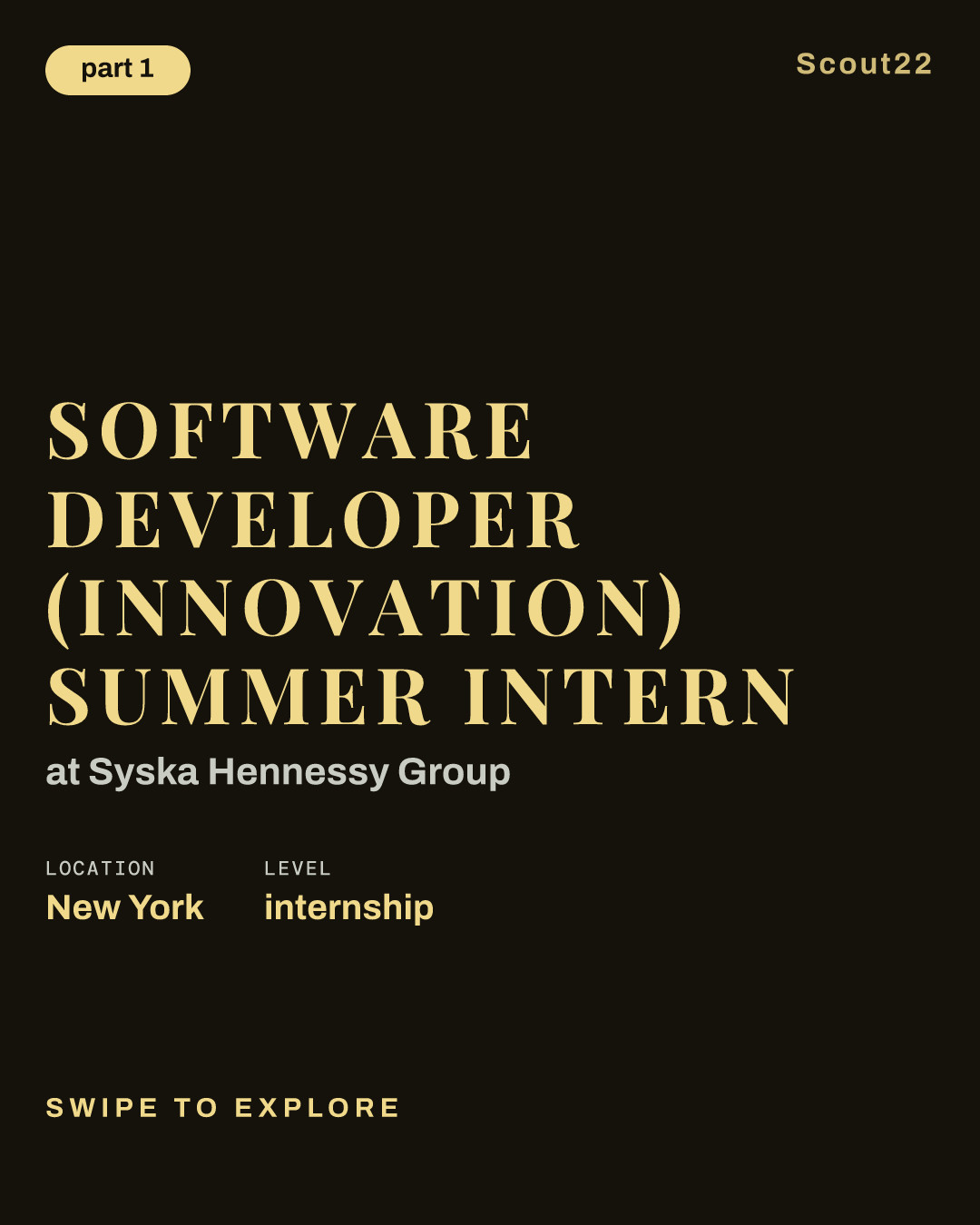 Software Developer (Innovation) Summer Intern at Syska Hennessy Group