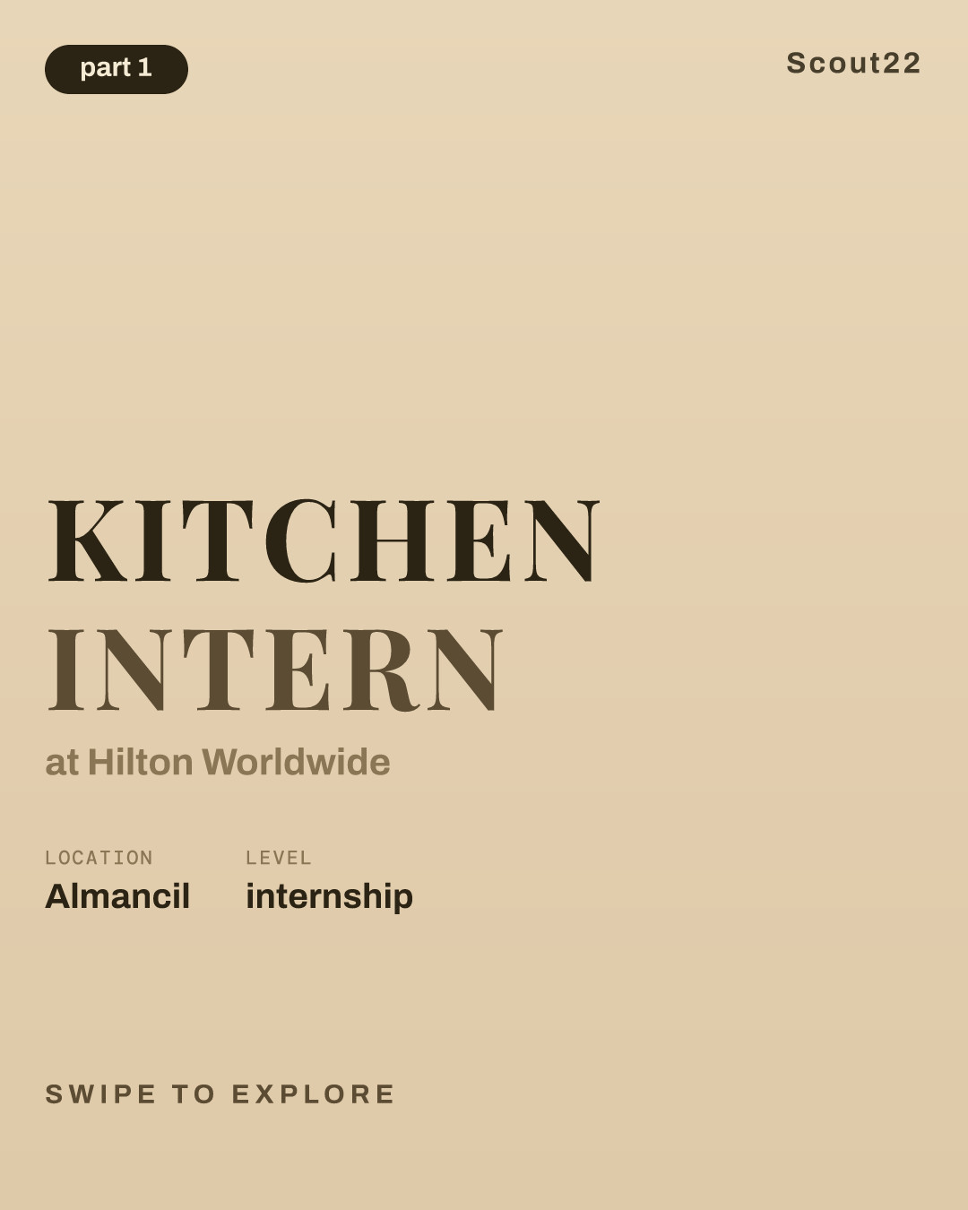 Kitchen Intern at Hilton Worldwide