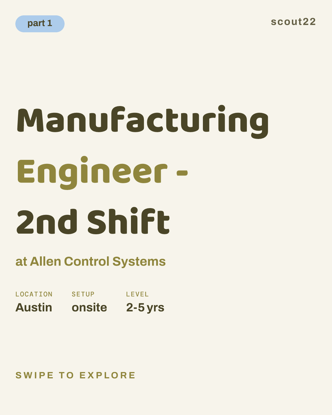 Manufacturing Engineer - 2nd Shift at Allen Control Systems