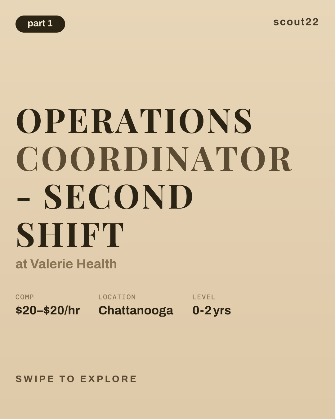 Operations Coordinator - Second Shift at Valerie Health
