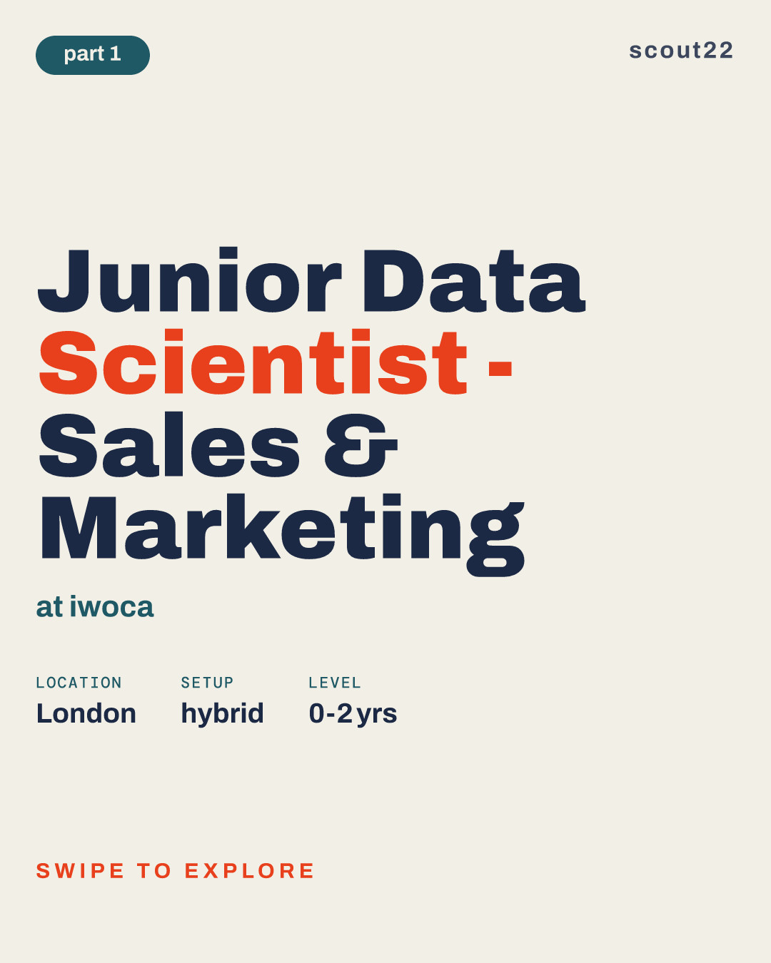 Junior Data Scientist - Sales & Marketing at iwoca
