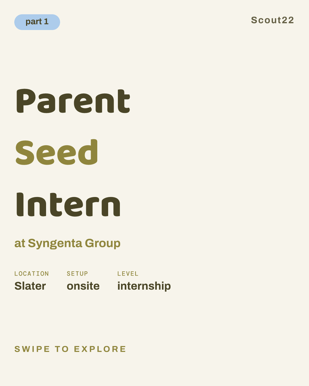 Parent Seed Intern at Syngenta Group