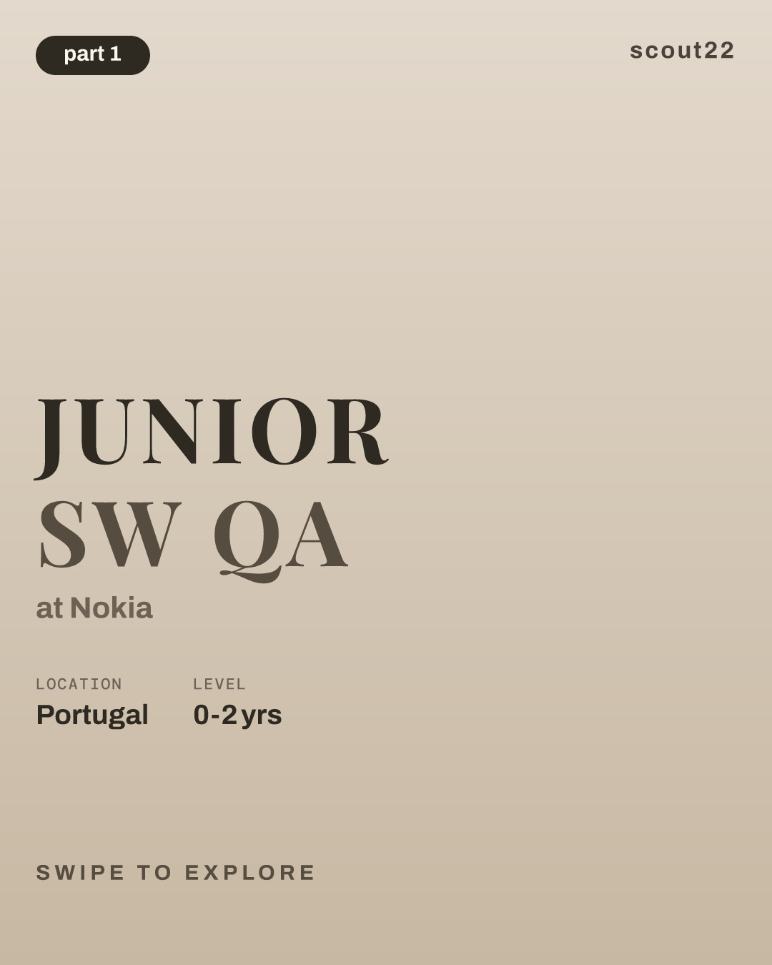 Junior SW QA at Nokia