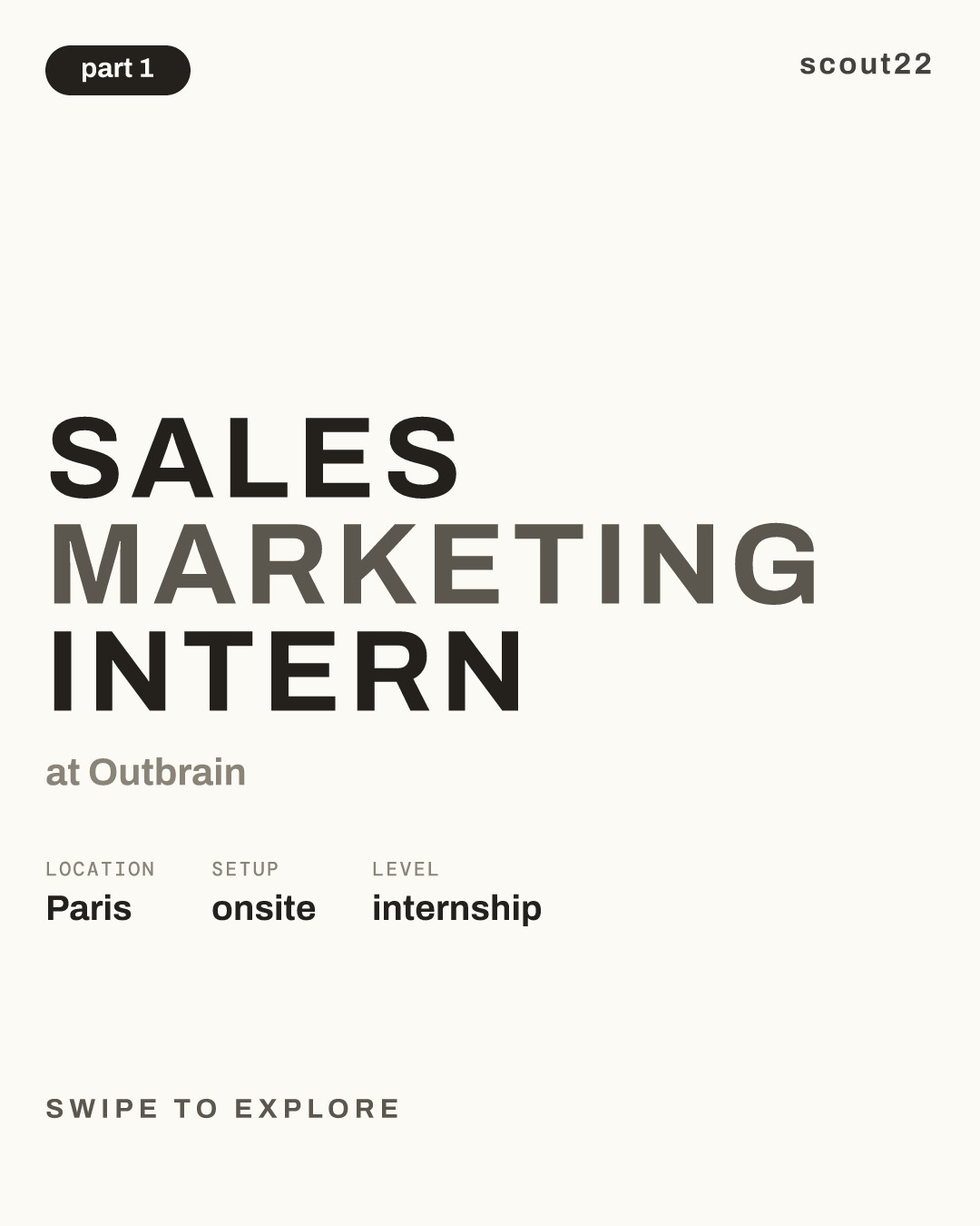 Sales Marketing Intern at Outbrain