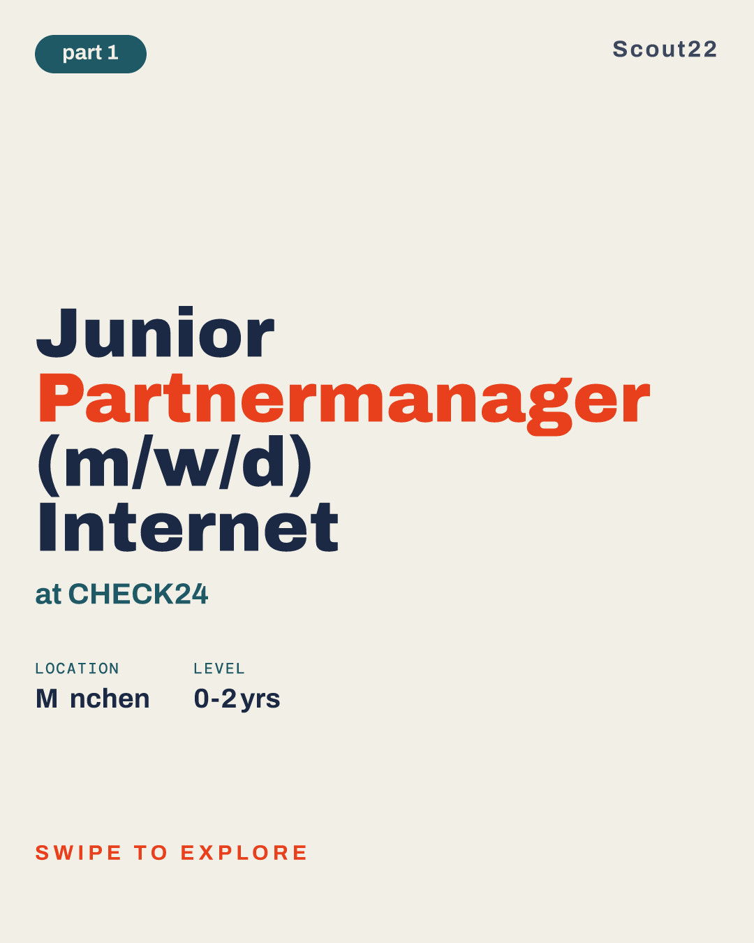 Junior Partnermanager (m/w/d) Internet at CHECK24