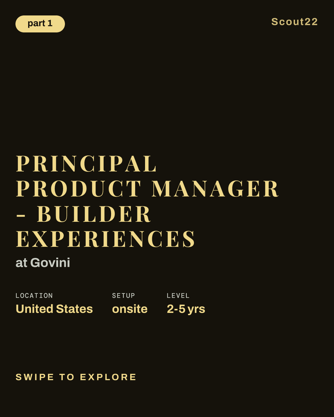 Principal Product Manager - Builder Experiences at Govini