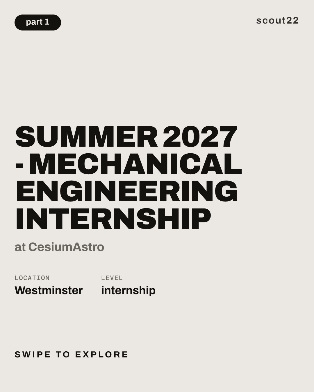 Summer 2027 - Mechanical Engineering Internship at CesiumAstro